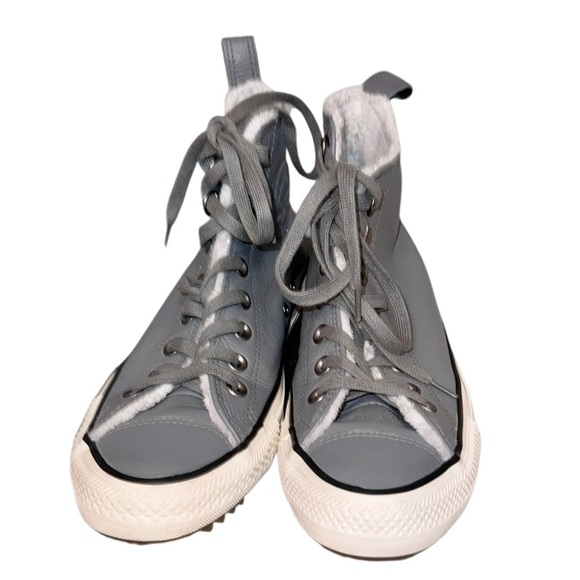 WRn1X CONVERSE ALL STAR Leather fur hiker boots men’s size 7 women's size 9 - Picture 14 of 17